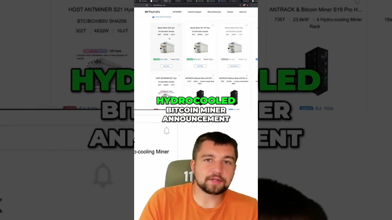 S23 Hydro: Bitcoin Miner Specs! Efficiency Compared to S19 & S21! shorts