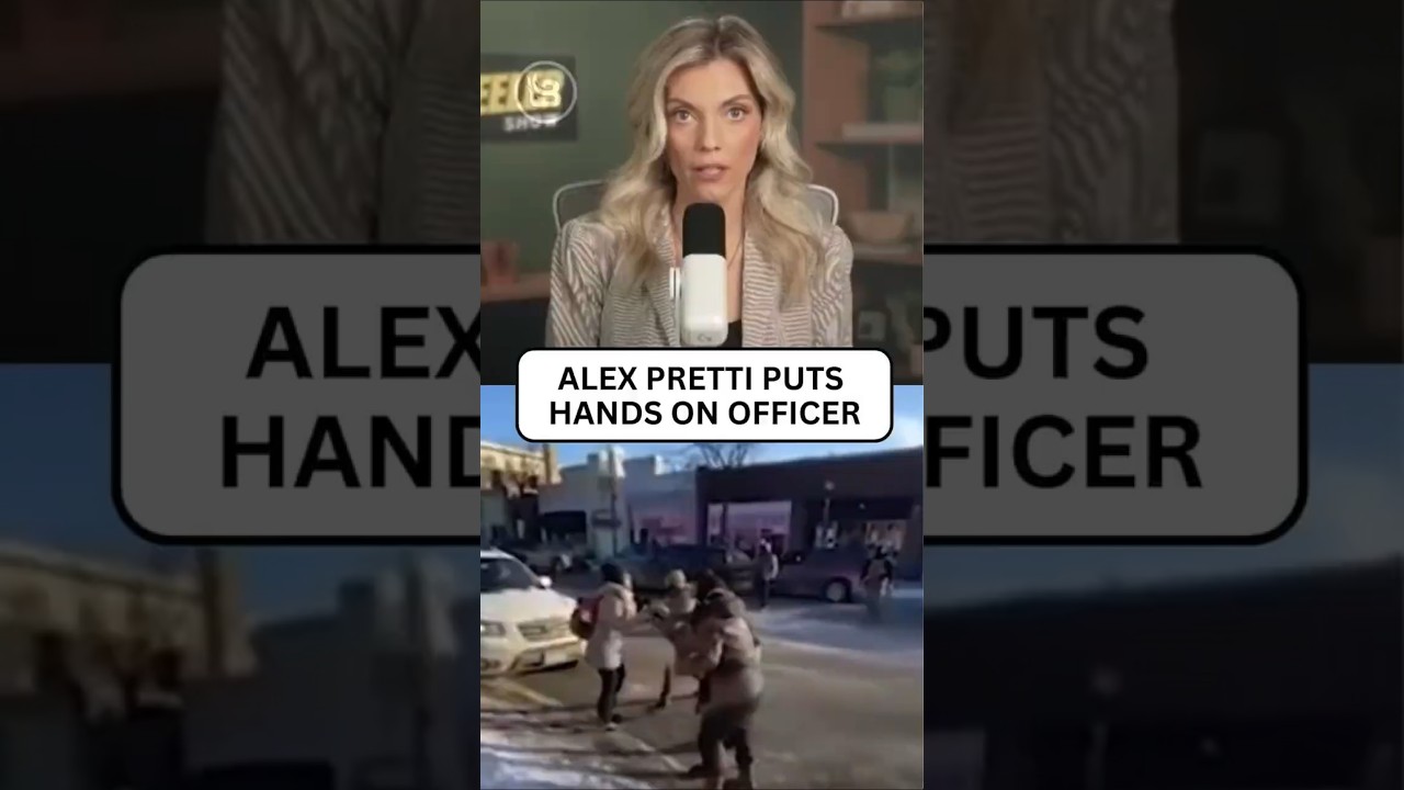 Alex Pretti puts hands on law enforcement