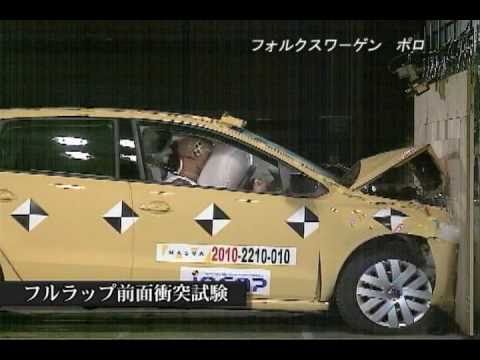 Видео краш-теста Volkswagen Polo 5 дверей с 2009 года