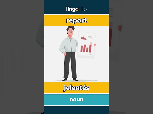 🇬🇧🇭🇺 report - jelentés : learn English : tanuljunk angolul : vocabulary builder