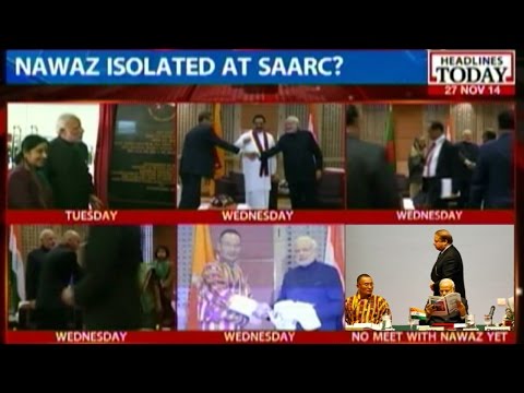 HT - SAARC leaders go for retreat, no meet of Modi with Nawaz Sharif as yet