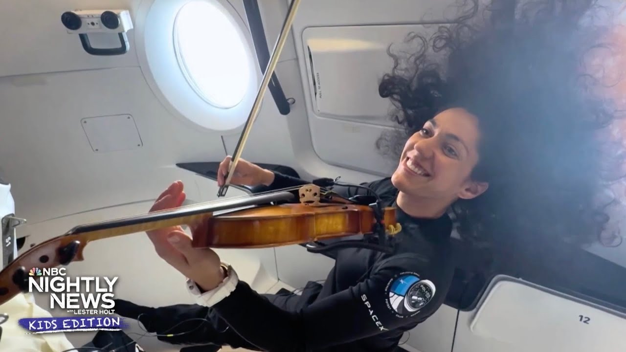 The civilian who became the first person to play the violin in space | Nightly News: Kids Edition