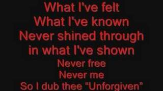 Metallica The Unforgiven Lyrics
