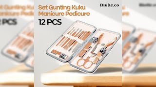 Pratinjau video produk Biutte.co Gunting Kuku Nail Art Set Manicure Pedicure 12 PCS - CT02