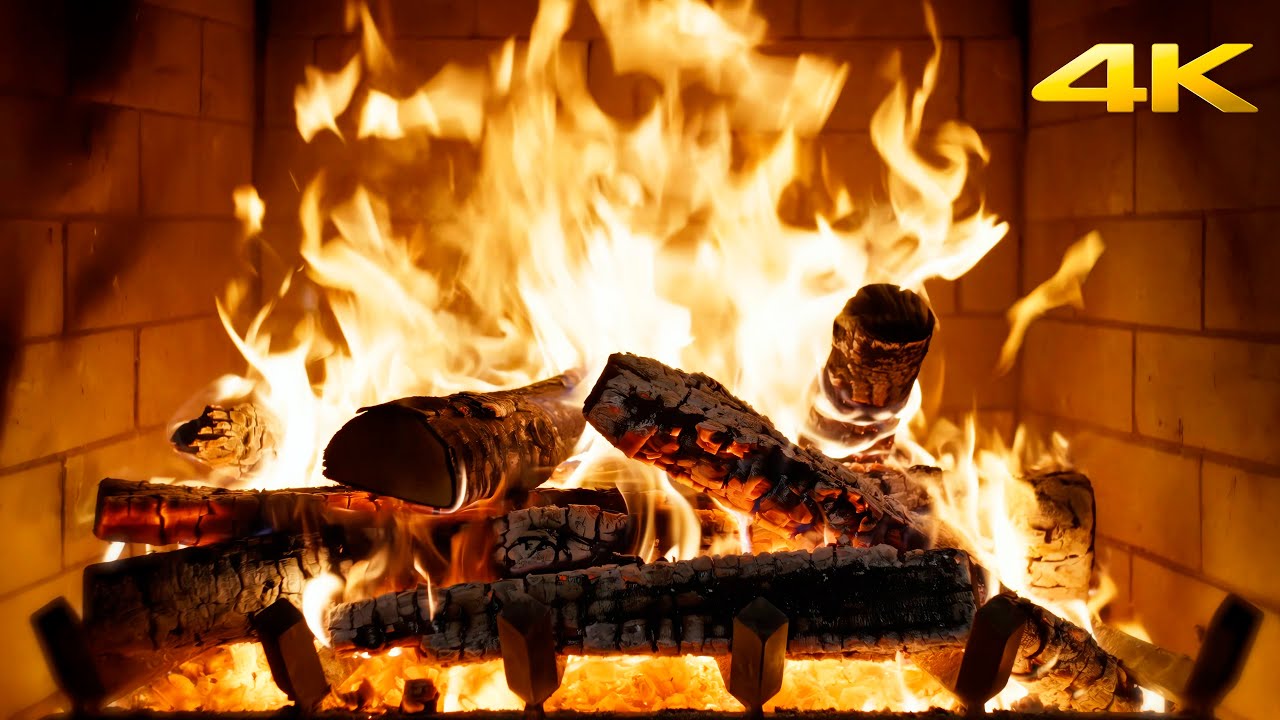 🔥 The Best Burning Fireplace with Cozy Embers and Relaxing Fire Soundscape for Christmas Atmosphere