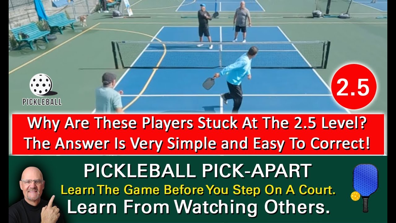 Pickleball! Why These 2.5 Players Are 2.5 Players. Learn By Watching Others!