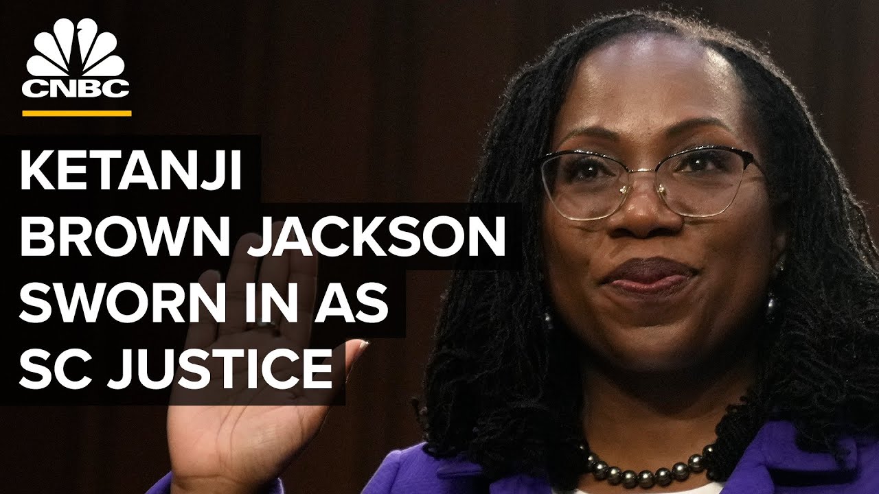 LIVE: Ketanji Brown Jackson sworn in as Supreme Court justice, replacing Stephen Breyer — 6/30/22