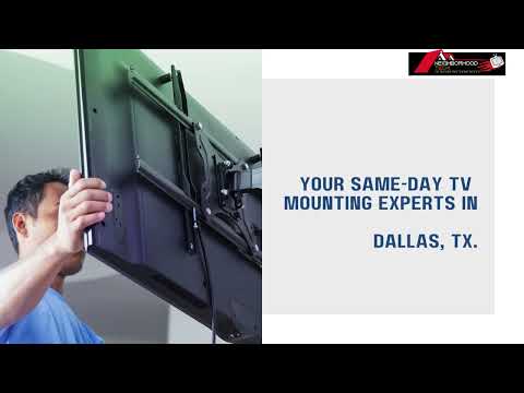 Same day TV Mounting-TV wall mounting service-TV hanging service-TV mounters near me-Dallas TV installers