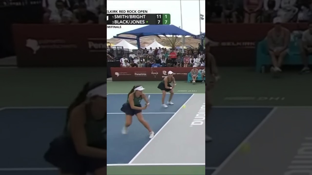 Bright/Smith vs Jones/Black at the Selkirk Red Rock Open (8) #shorts #pickleball