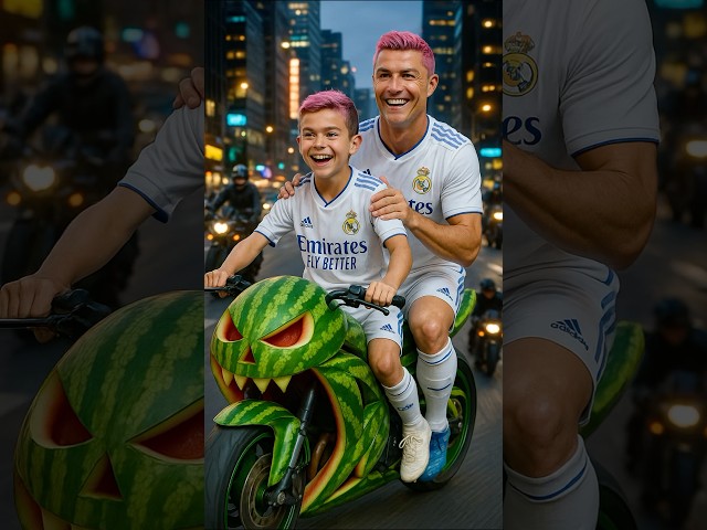 Messi vs Ronaldo: The Funniest Race Ever! #ronaldo #messi #football #shorts