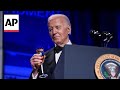 Biden pokes fun at Trump in White House correspondents dinner speech