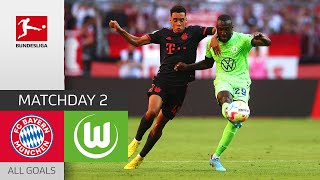 Unruffled win for FCB | FC Bayern München — VfL Wolfsburg 2-0 | All Goals | Matchday 2 – Bundesliga