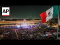 Mexico City’s central Zocalo plaza erupts in celebration of Sheinbaum’s projected victory