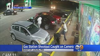 Brazen Gas Station Shootout Caught On Camera In St. Louis