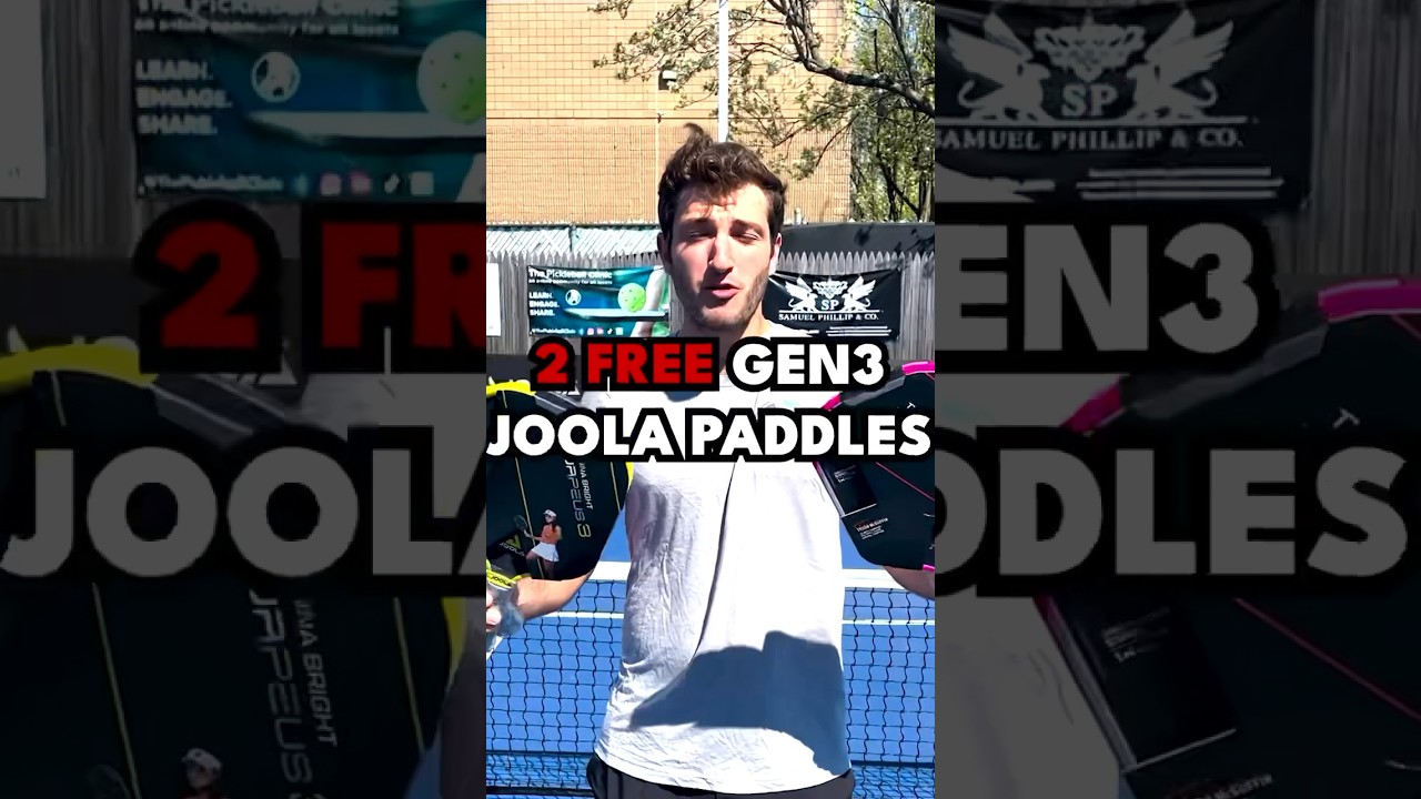 🚨We’re giving away 2 JOOLA GEN 3 Paddles. Subscribe + comment “done” to enter! #pickleball #shorts