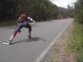 Inline skating - spin stop / powerslide stop combination