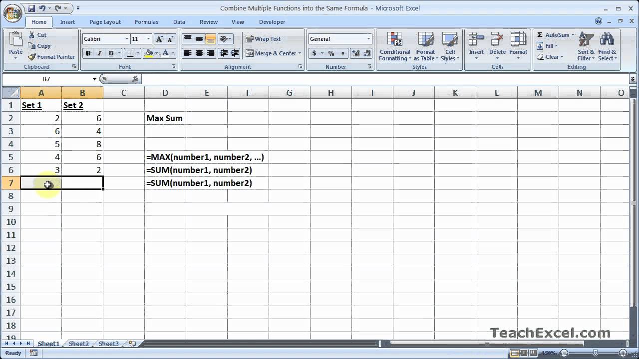 Combine Multiple Functions Into The Same Formula In Excel Youtube 4938