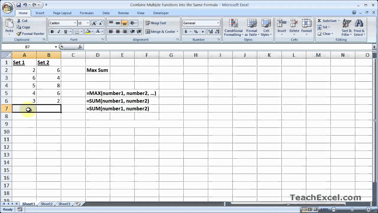 How To Have 2 Formulas In One Cell