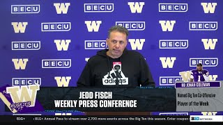 Jedd Fisch Talks UC-Davis Win & Preparing For The Apple Cup | Washington Football