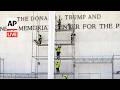 LIVE: Workers erect scaffolds at the Kennedy Center