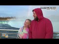 Early Birds Gather at Niagara Falls for Sunrise Ahead of Once in a Lifetime Eclipse | News9 - 03:19 min - News - Video