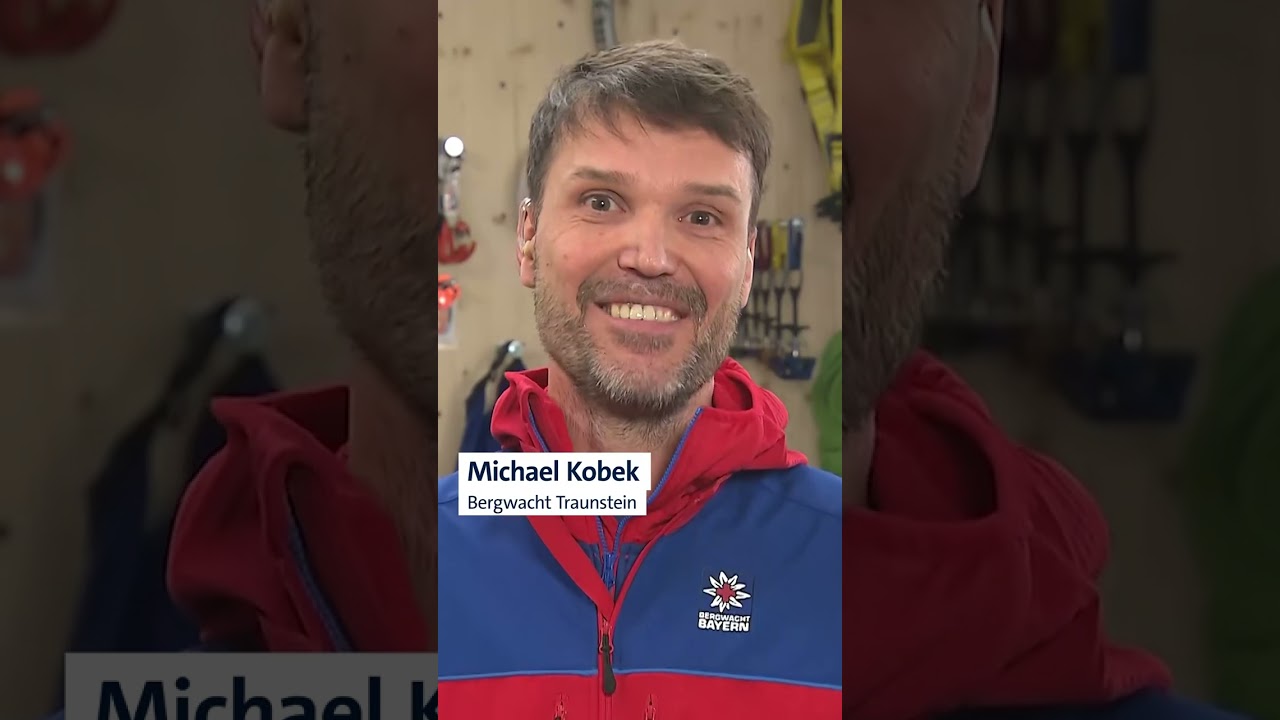 Hochklettern geht, runter nicht: Bergwacht rettet Monteur in luftiger Höhe | BR24 Shorts