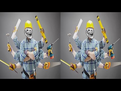 Builder PSYCHOPATH in 3D ! Call 911 !   3D VIDEO ! ( side-by-side )