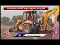 Revenue Officials Demolished Illegal Constructions At Medchal | V6 News  - 01:05 min - News - Video