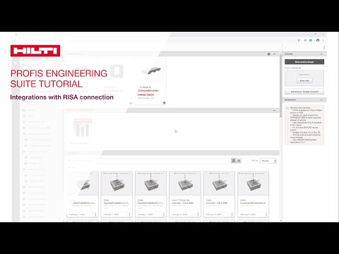 PROFIS Engineering Suite Tutorial: Integrations with RISAConnection