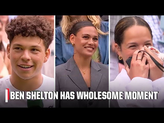 Ben Shelton LIKE HIS CHANCES at Wimbledon 👏 + Shouts out family, friends in support | 2025 Wimbledon