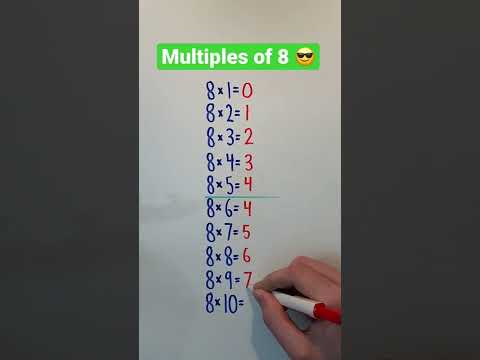 Multiples of 8 😎 #Shorts #math #maths #mathematics