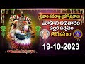 Srivari Navarathri Brahmotsavalu || Mohini Avataram & Sattumora || Tirumala || 19-10-2023|| SVBC TTD