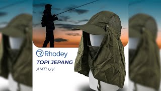 Pratinjau video produk Rhodey Topi Jepang Mancing Anti UV Outdoor Fishing Hat Nylon - MH011