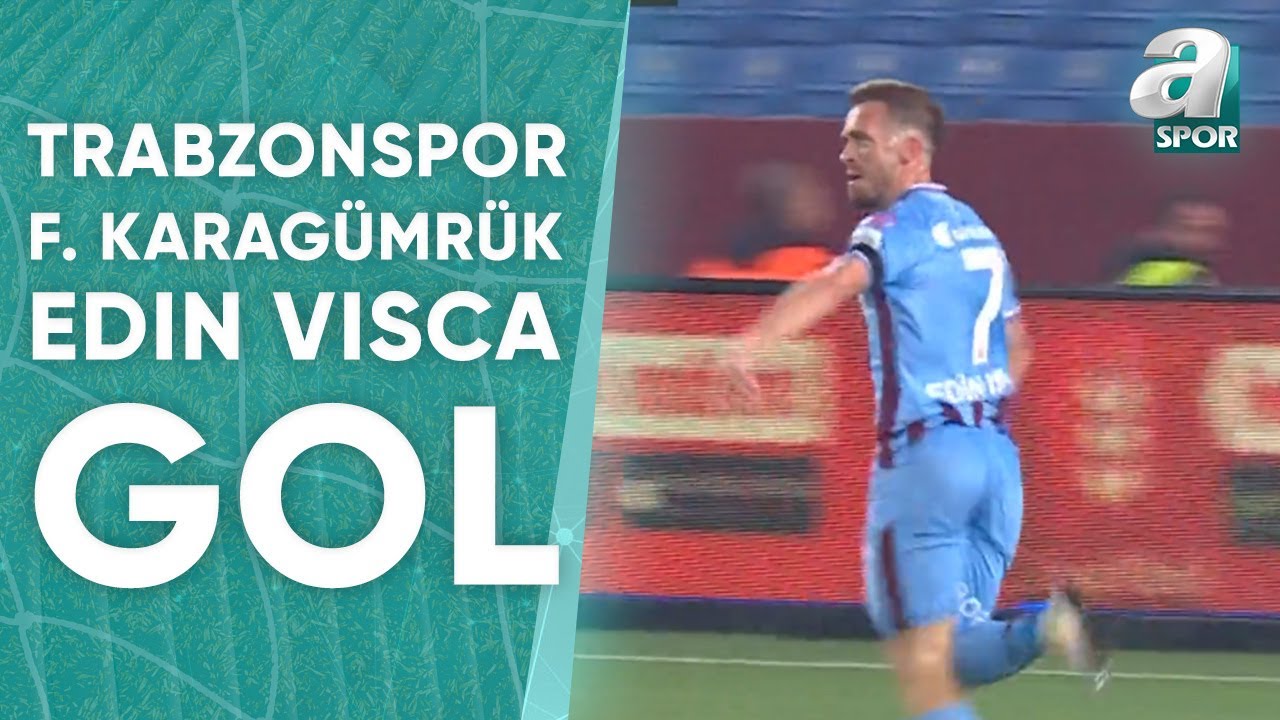 GOL Edin Visca Trabzonspor 1 - 0 Fatih Karagümrük Ziraat Türkiye Kupası Yarı Final İlk Maçı