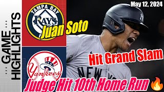 Yankees vs Rays [Aaron Judge Hit 10th Home Run] 🤯 [TODAY] Highlights | Juan Soto Grand Slam 🔥🚀