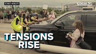 Police clash with protesters in Cincinnati; 13 arrested