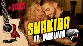 Shakira ft. Maluma - Trap. Fingerstyle Guitar Cover. Free Guitar Tabs