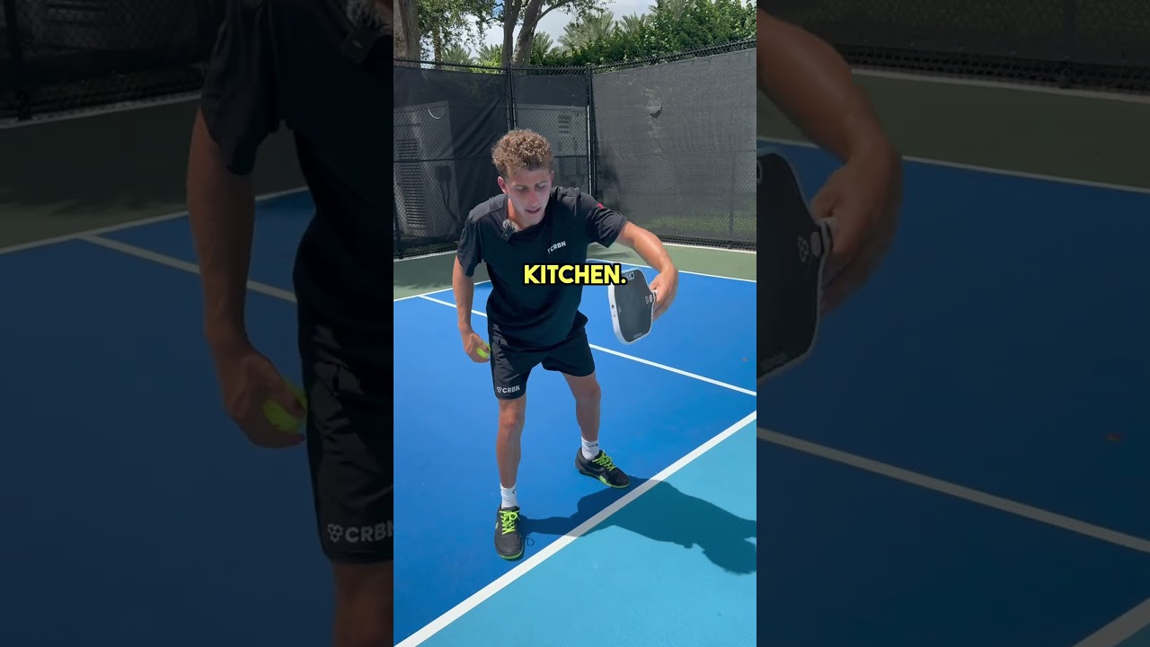 How to handle an opponents third shot drop in pickleball! 🎯 #pickleball #pickleballtips