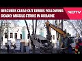 Russia Ukraine War | Rescuers Clear Out Debris Following Deadly Missile Strike In Ukraine
