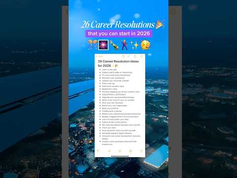 screenshot of youtube video titled If your serious about leveling up in 2026, comment a goal you have! 🎉✨ #happynewyear #2026goals #