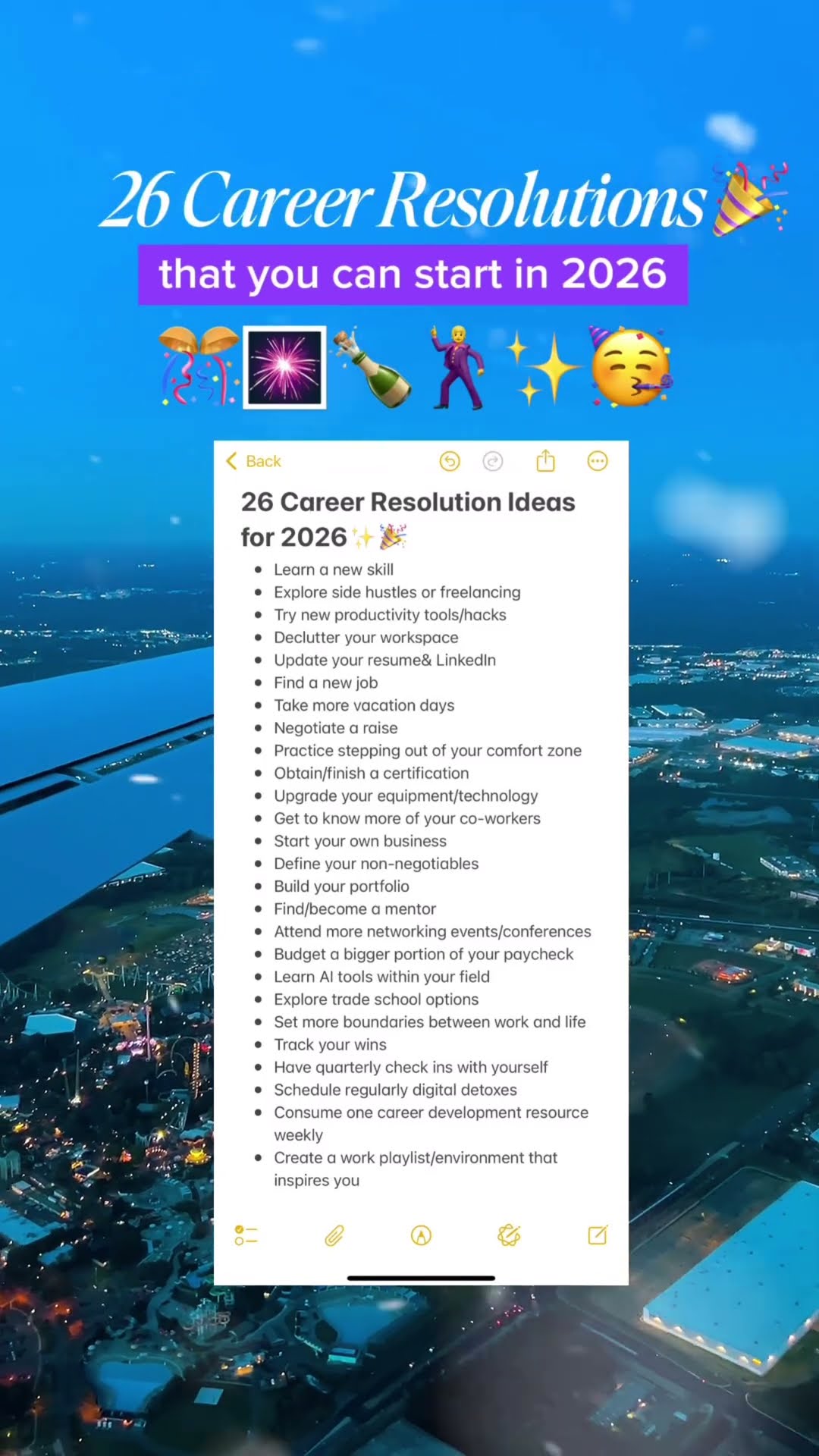 screenshot of youtube video titled If your serious about leveling up in 2026, comment a goal you have! 🎉✨ #happynewyear #2026goals #