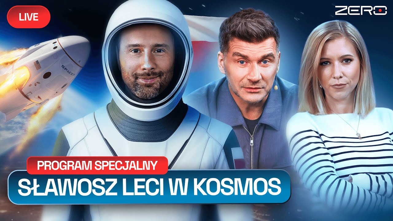 START MISJI AX-4 SŁAWOSZ LECI W KOSMOS – TRANSMISJA LIVE W KANALE ZERO
