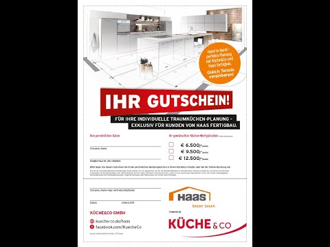 Küche&Co Kooperation mit Haas Fertigbau