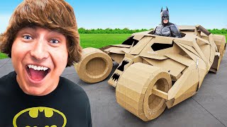 I Built The Batmobile Only Using Cardboard!