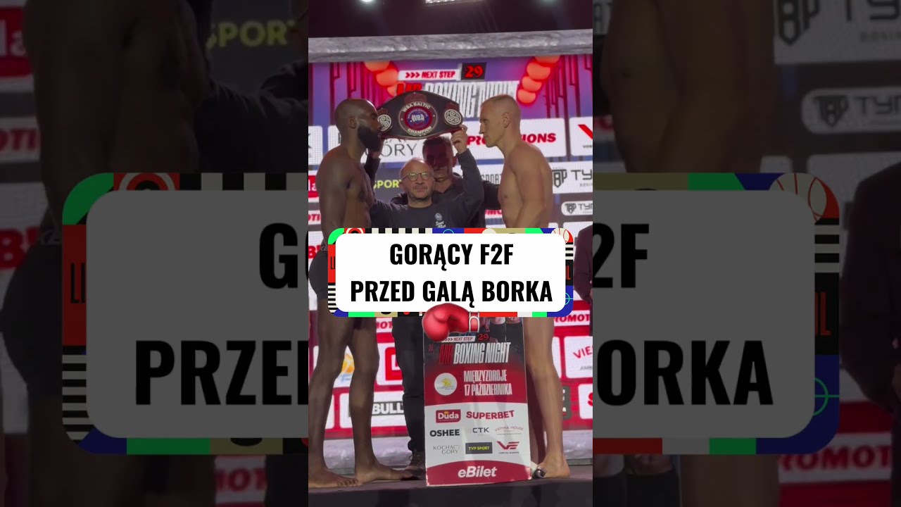 Gorący face to face przed galą mb boxing night 29 #shorts