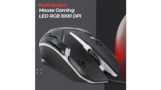 Pratinjau video produk Taffware Mouse Gaming LED RGB 1000 DPI - M618