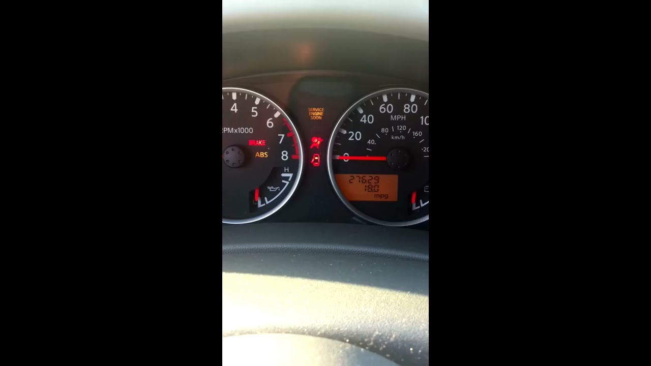 Nissan frontier airbag warning light