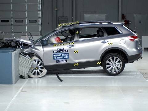 Видео краш-теста Mazda Cx-9 с 2007 года