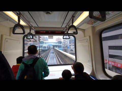 Taipei, Taiwan Full MRT Metro Ride on Brown (Wenhu) Line 台北捷運︱文湖線(棕線)︱南港展覽館→動物園