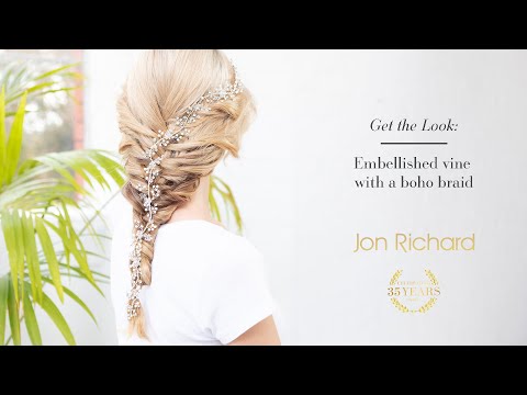 Jon Richard Gold Plated Sienna Gold Floral Hair Vine - Gift Pouch -  Jewellery from Jon Richard UK